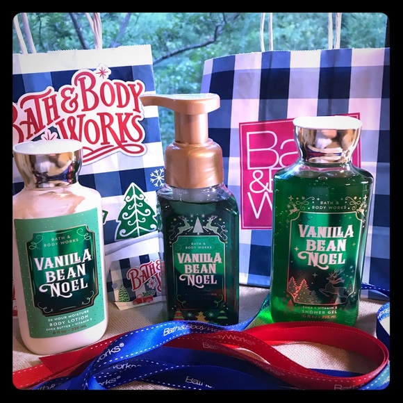 Bath & Body Works Other - Bath Body Work Vanilla Bean Noel Gel Lotion H Soap